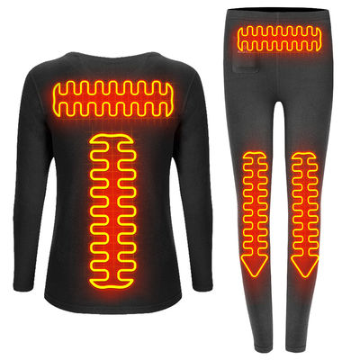 Female Winter Battery Heating Base Layers Thermal Long Underwear